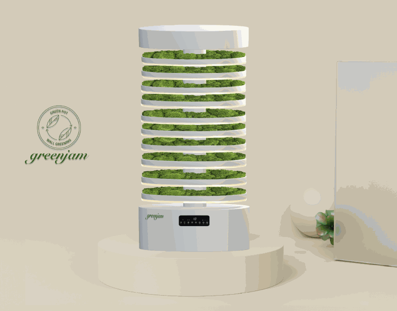 이끼를 활용한 식물공기정화 제품 디자인 GREEN JAM -주)그린포트