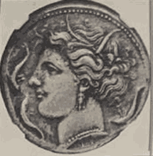 rv quadriga & trisceles obvi Arethusa & dolphins S-971type(17.15g) EF