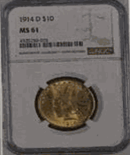 1914 D $10