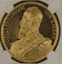 1888-DATED GERMANY GOLD BAVARIA WITT-3053 ART EXHIBITION IN MUNICH